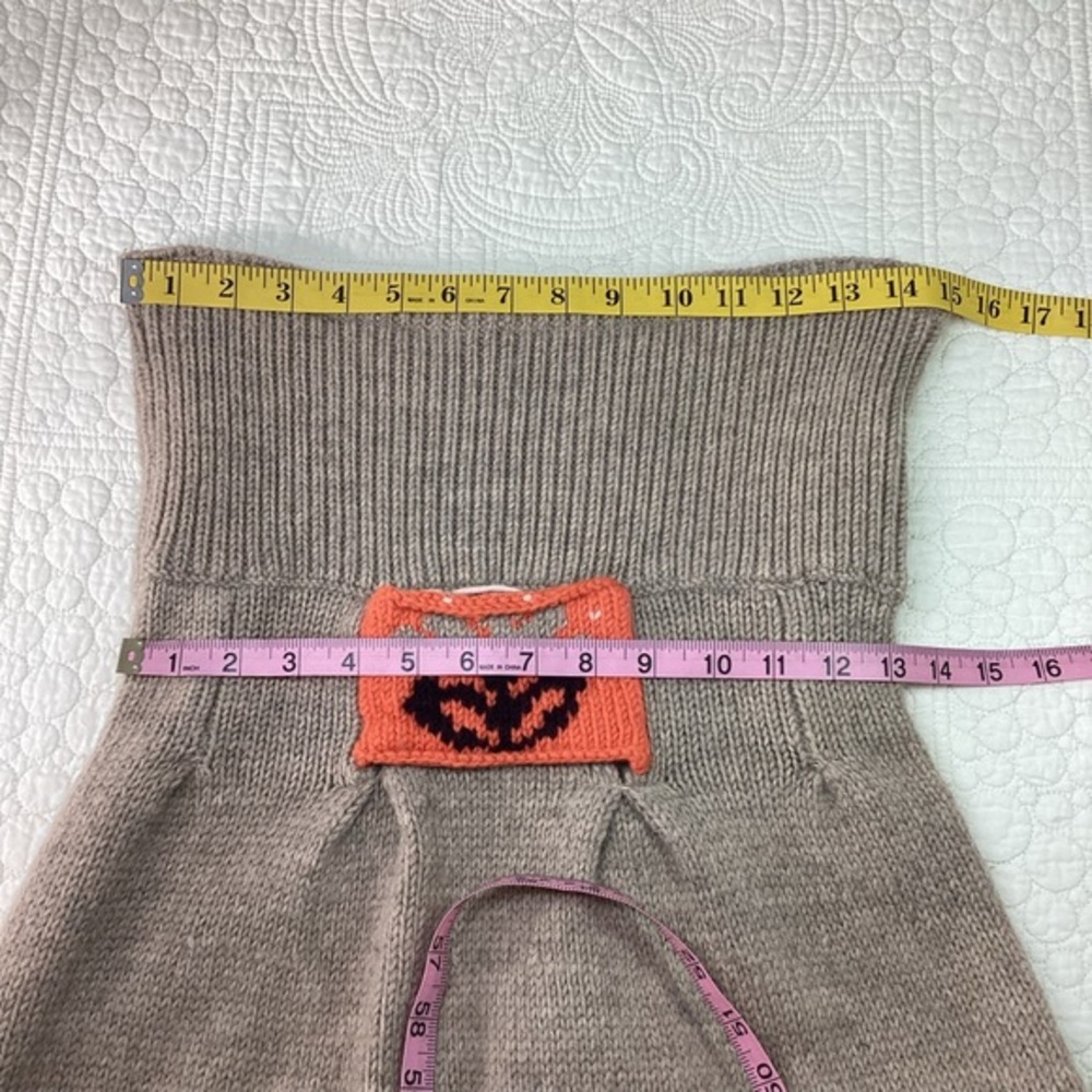 Anthropologie Sleeping on‎ Snow Strapless Sweater Dress Size Small Fair Isle - Picture 9 of 14
